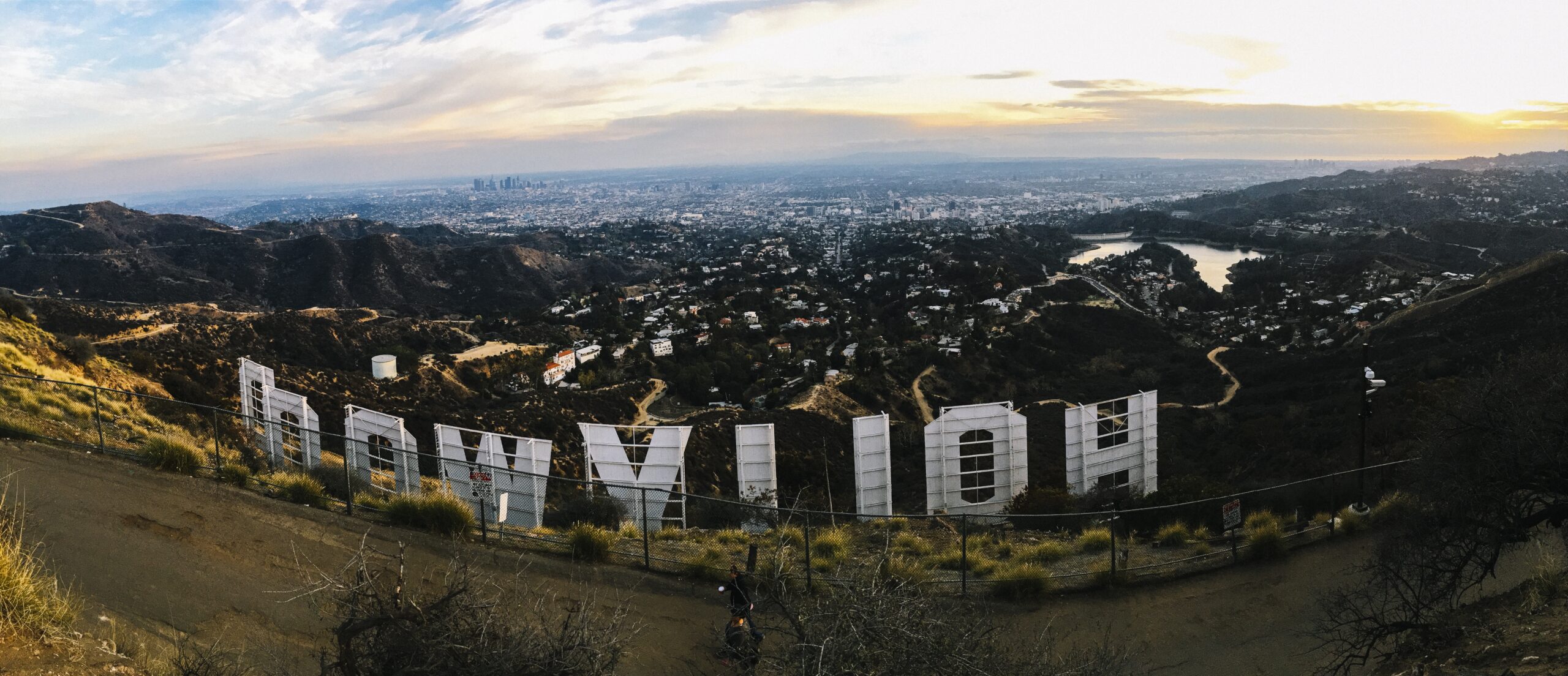 Hollywood sign on the hillside
