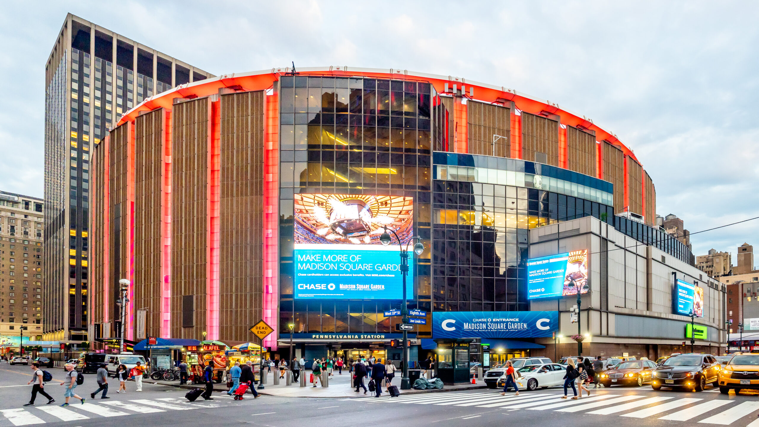 Interior of Madison Square Garden arena