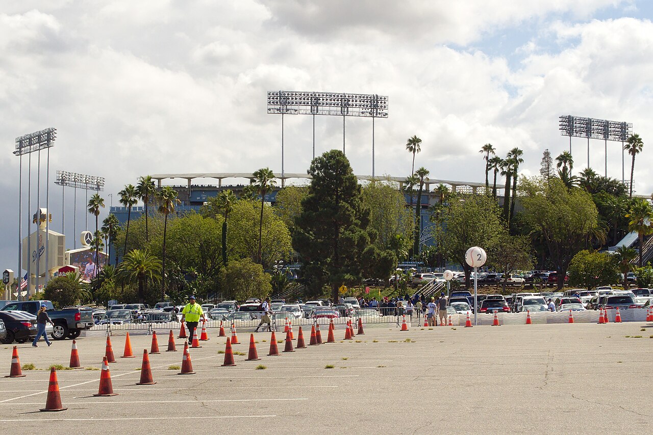 Dodger Stadium in Los Angeles, home to one of MLB's highest payrolls