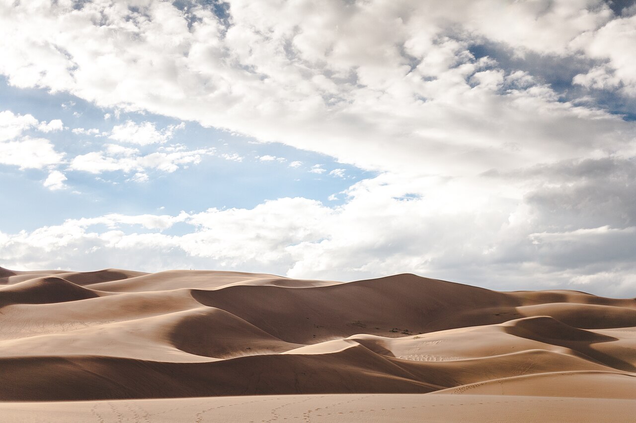 New Mexico desert dunes, the kind of dry landscape at the center of the Project Jupiter water fight