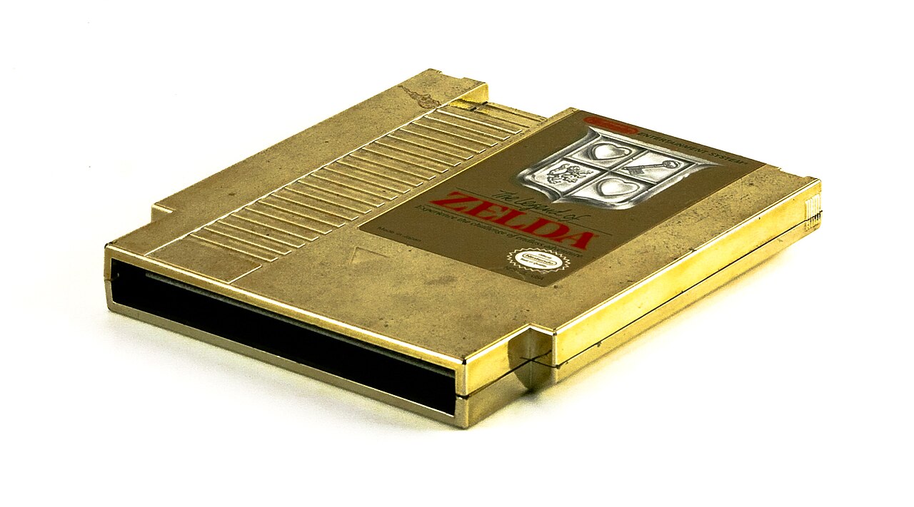 Golden Legend of Zelda NES cartridge